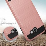 Wholesale Samsung Galaxy J3 Emerge, J3 (2017) Armor Hybrid Case (Rose Gold)